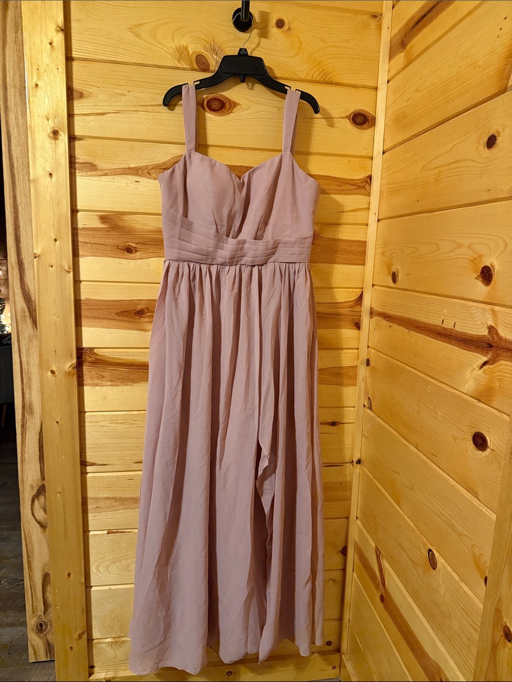 Soft Mauve Sleeveless Maxi Dress